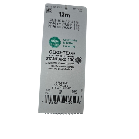 Plaid Baby Outfit with Navy Pants - Picture 3 of 3